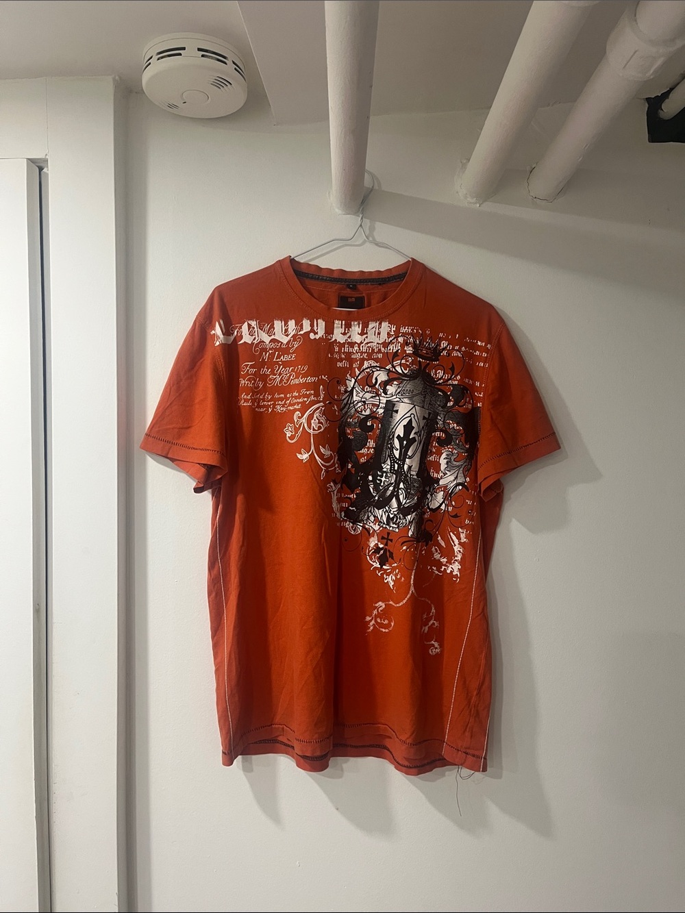 Orange Y2K T Shirt MEDIUM